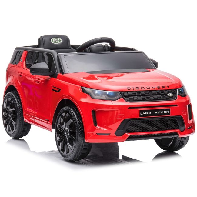 Masinuta electrica chipolino suv land rover discovery cu scaun din piele si roti eva red hubeljlrd223re