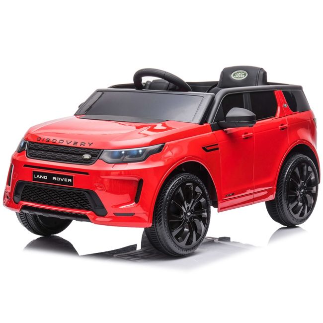Masinuta electrica chipolino suv land rover discovery cu scaun din piele si roti eva red hubeljlrd223re