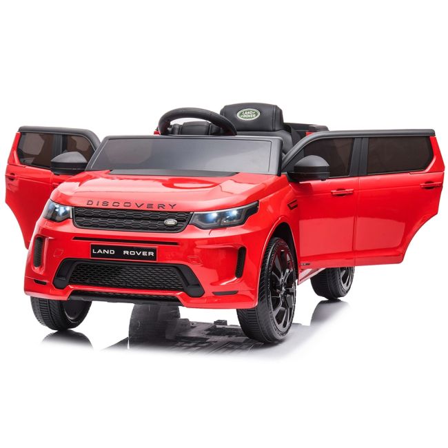 Masinuta electrica chipolino suv land rover discovery cu scaun din piele si roti eva red hubeljlrd223re