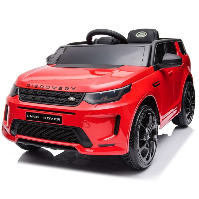 Masinuta electrica chipolino suv land rover discovery cu scaun din piele si roti eva red hubeljlrd223re