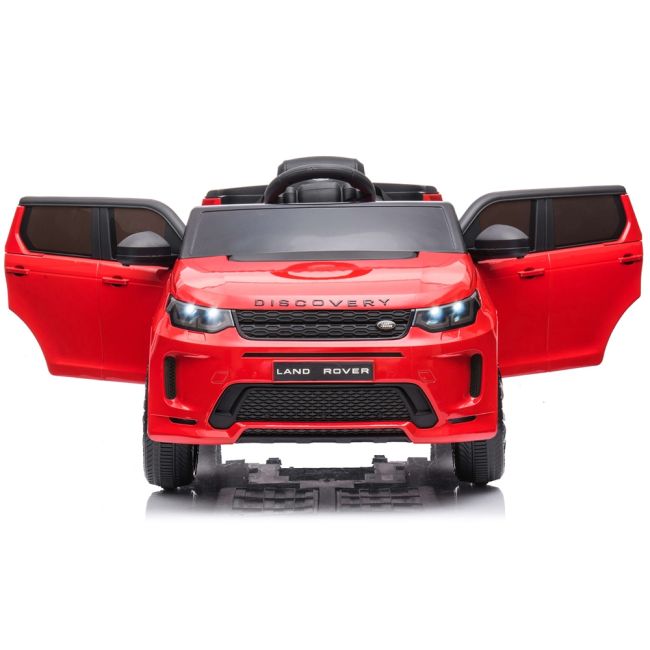 Masinuta electrica chipolino suv land rover discovery cu scaun din piele si roti eva red hubeljlrd223re