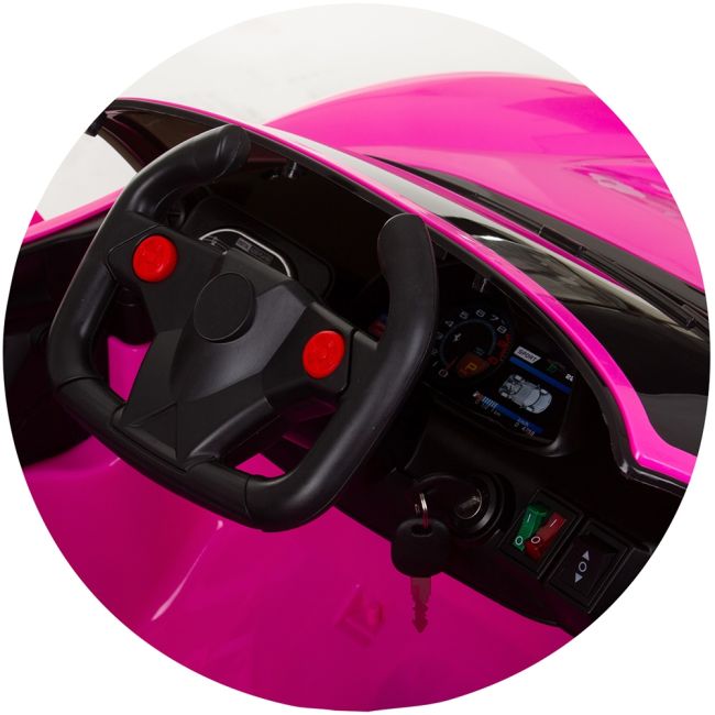 Masinuta electrica chipolino unicorn pink hubelkun02401pi