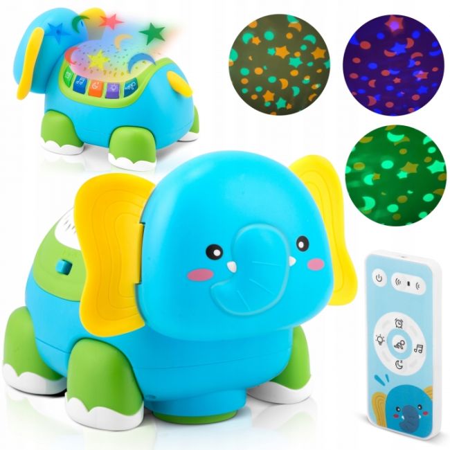 Proiector sub forma de elefant cu telecomanda ricokids rk-755 edeedi775500