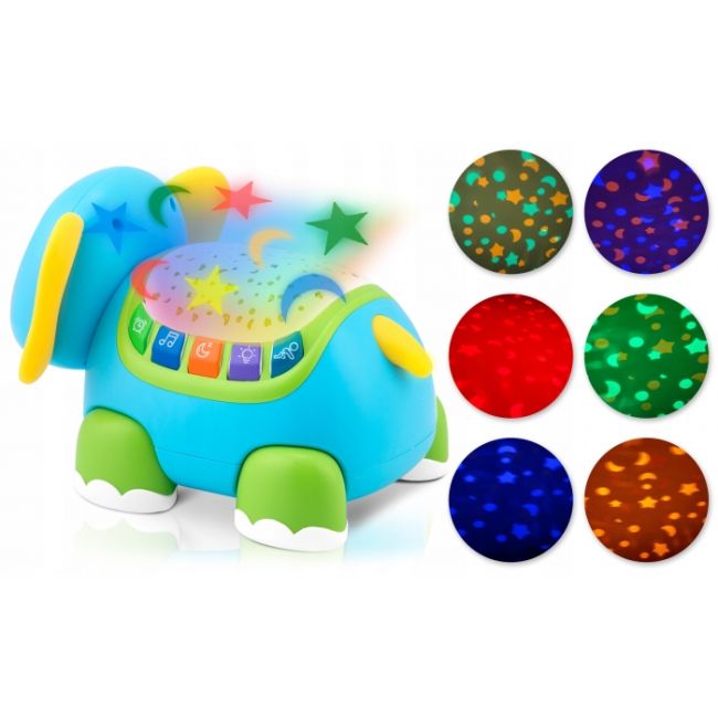 Proiector sub forma de elefant cu telecomanda ricokids rk-755 edeedi775500