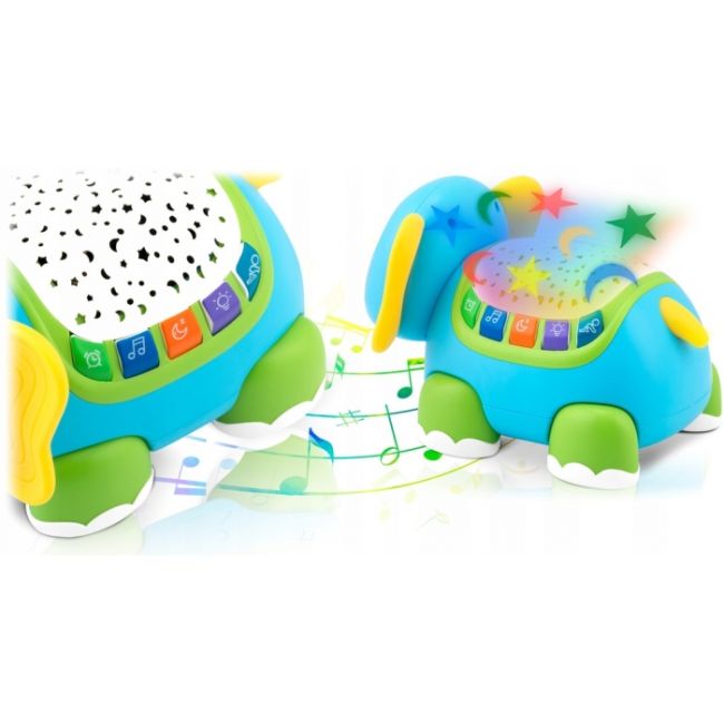 Proiector sub forma de elefant cu telecomanda ricokids rk-755 edeedi775500