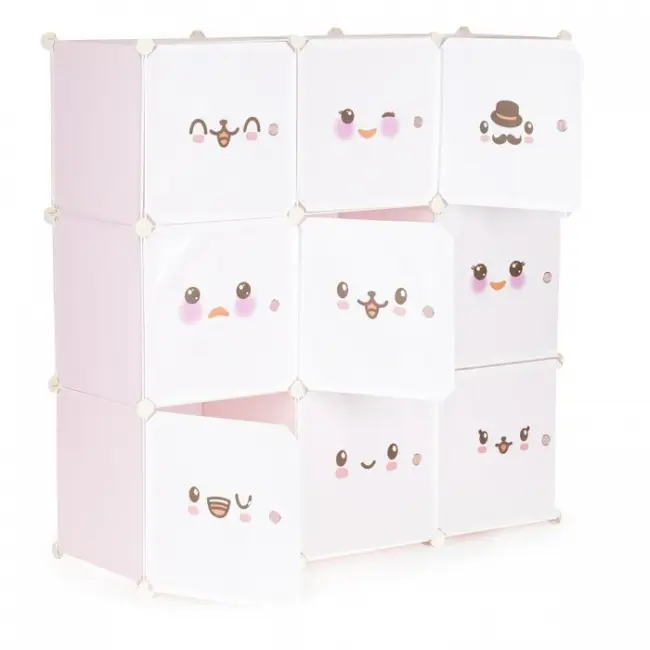 Raft modular cu 9 compartimente pentru camera copilului ecotoys 09c edeedipjjcbs0009-09c