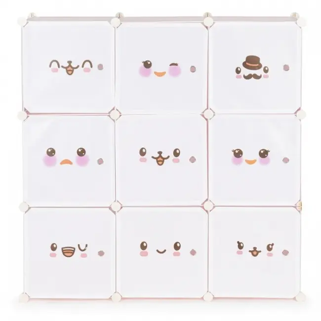 Raft modular cu 9 compartimente pentru camera copilului ecotoys 09c edeedipjjcbs0009-09c