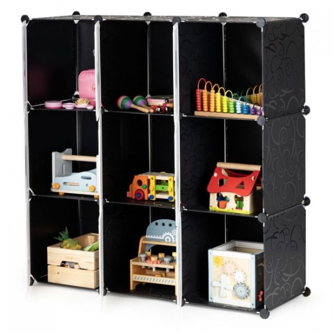 Raft modular cu 9 compartimente pentru camera copilului ecotoys 09d edeedipjjcbs0009-09d