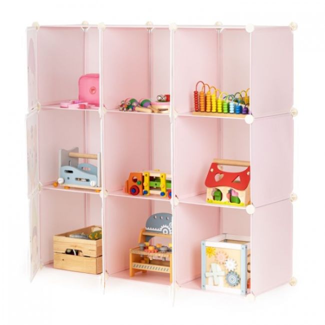 Raft modular cu 9 compartimente pentru camera copilului ecotoys 09e edeedipjjcbs0009-09e