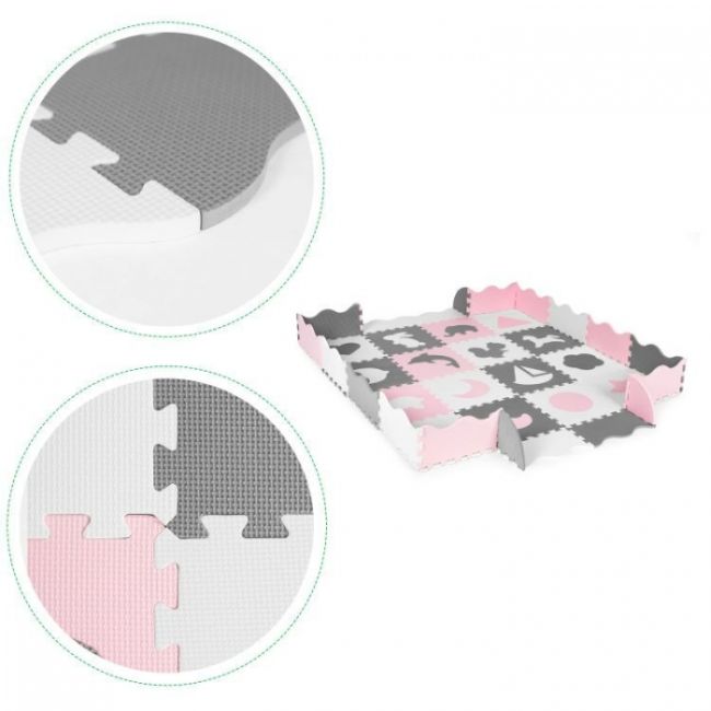 Salteluta de joaca tip puzzle cu pereti, 25 elemente, ecotoys ecoeva011 edeediecoeva011