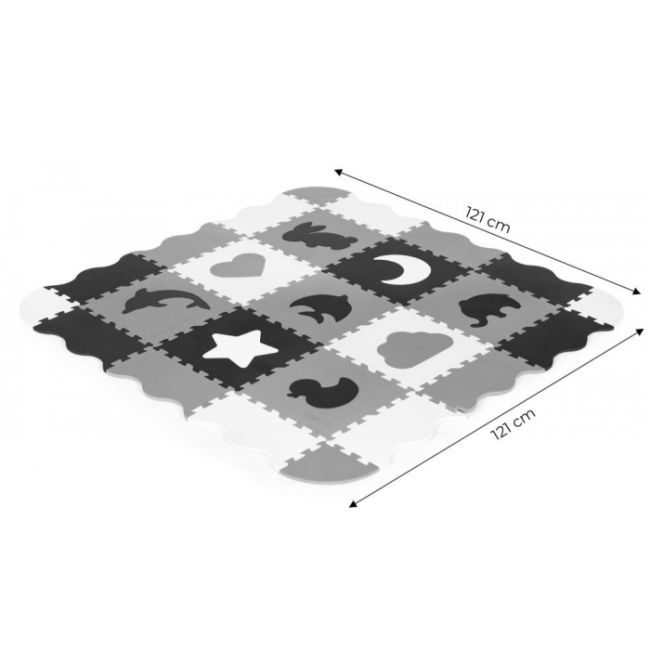 Salteluta de joaca tip puzzle cu pereti, 25 elemente, ecotoys ecoeva015 edeediecoeva015