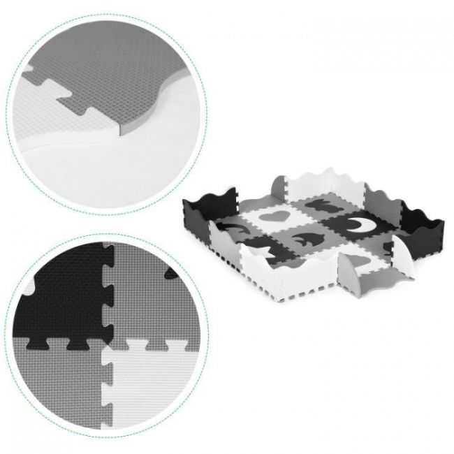 Salteluta de joaca tip puzzle cu pereti, 25 elemente, ecotoys ecoeva015 edeediecoeva015