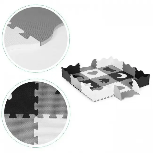 Salteluta de joaca tip puzzle cu pereti, 25 elemente, ecotoys ecoeva015 edeediecoeva015