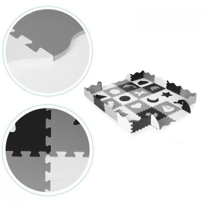 Salteluta de joaca tip puzzle cu pereti, 36 elemente, ecotoys ecoeva012 edeediecoeva012