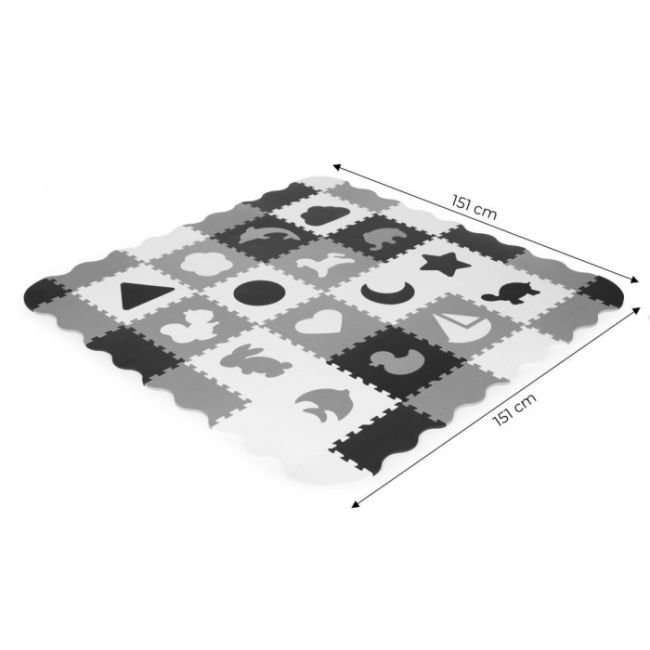Salteluta de joaca tip puzzle cu pereti, 36 elemente, ecotoys ecoeva012 edeediecoeva012