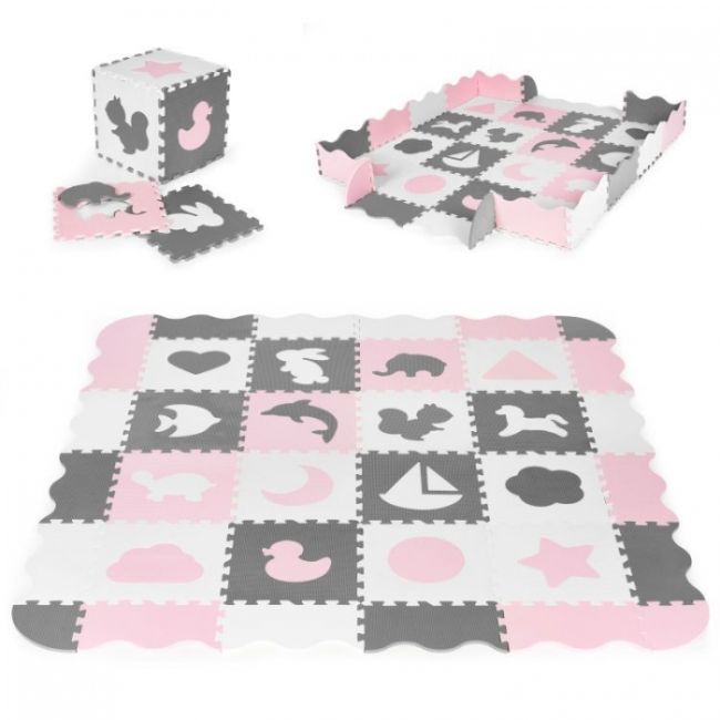 Salteluta de joaca tip puzzle cu pereti, 36 elemente, ecotoys ecoeva013 edeediecoeva013