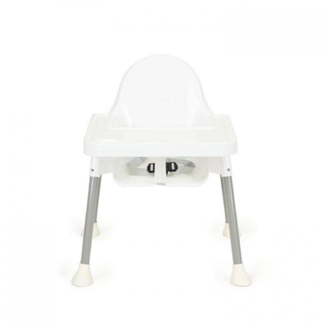 Scaun de masa 2 in 1 pentru copii ecotoys ha-007 - alb edeediha-007white