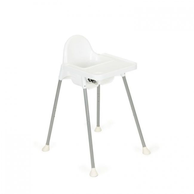 Scaun de masa 2 in 1 pentru copii ecotoys ha-007 - alb edeediha-007white
