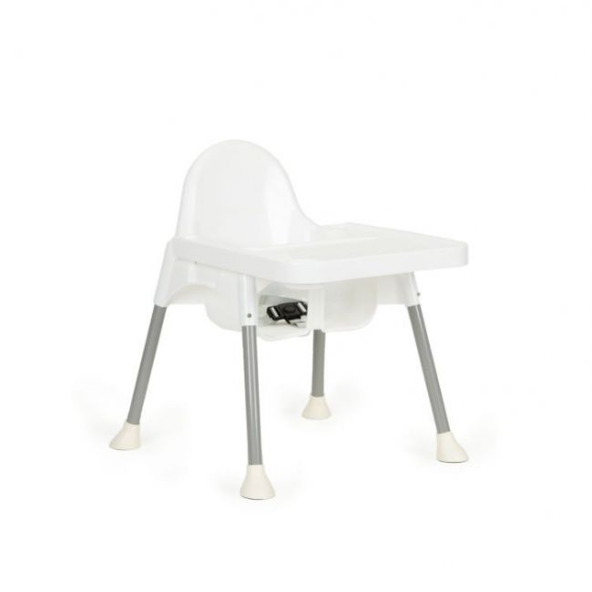 Scaun de masa 2 in 1 pentru copii ecotoys ha-007 - alb edeediha-007white