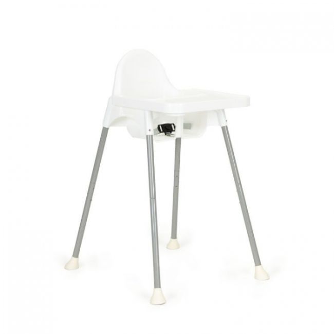 Scaun de masa 2 in 1 pentru copii ecotoys ha-007 - alb edeediha-007white