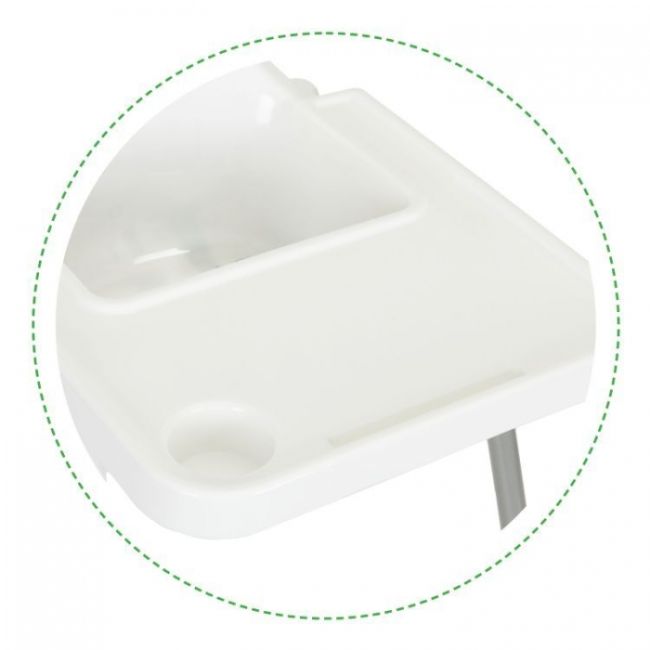 Scaun de masa 2 in 1 pentru copii ecotoys ha-007 - alb edeediha-007white