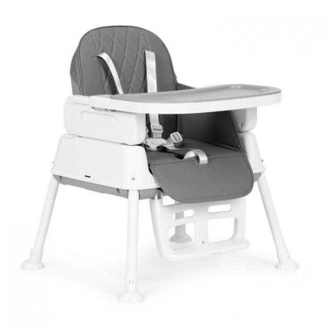 Scaun de masa 3 in 1 pentru copii ecotoys ha-009 - gri edeediha-009gray