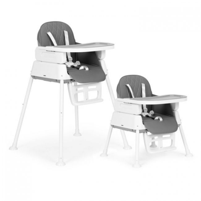 Scaun de masa 3 in 1 pentru copii ecotoys ha-009 - gri edeediha-009gray