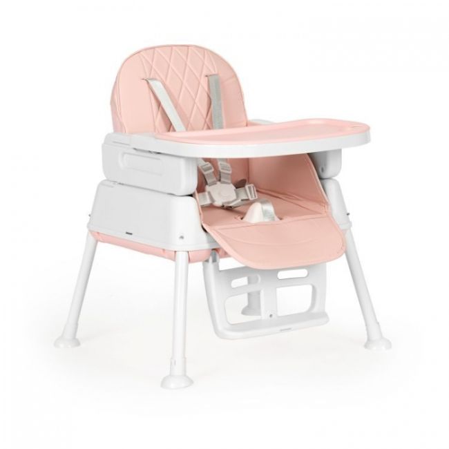 Scaun de masa 3 in 1 pentru copii ecotoys ha-009 - roz edeediha-009pink