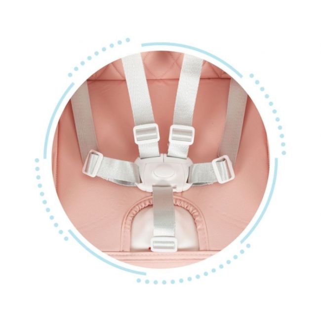 Scaun de masa 3 in 1 pentru copii ecotoys ha-009 - roz edeediha-009pink