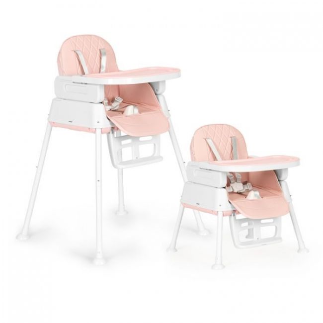 Scaun de masa 3 in 1 pentru copii ecotoys ha-009 - roz edeediha-009pink