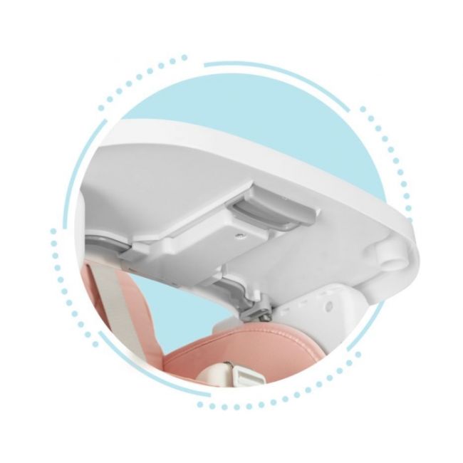 Scaun de masa 3 in 1 pentru copii ecotoys ha-009 - roz edeediha-009pink