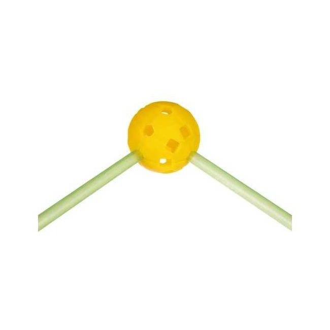Set constructie 3D cort, cu paie si conectori, 100buc Iso Trade MY18257 BBJMY18257_Verde