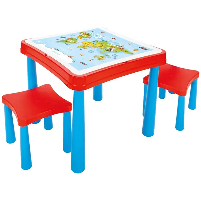 Set masuta cu scaune si cuburi pilsan master study table cu 121 piese hubpl-03-477