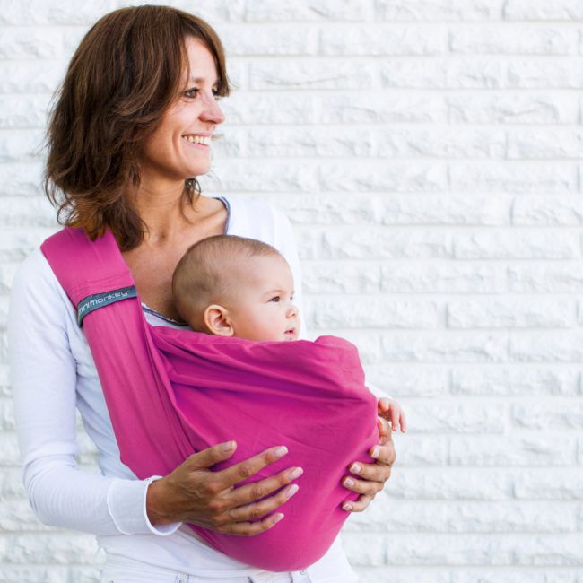 Sling bebe 4 in 1 Minimonkey Pink DNBMM_SLING_PINK