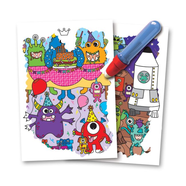 Water magic: carte de colorat monstruleti si extraterestrii