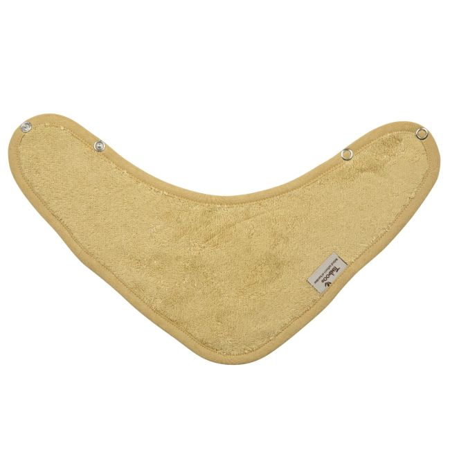 Baveta textila cu doua straturi tip bandana din bambus honey yellow tnatm-bav09-541