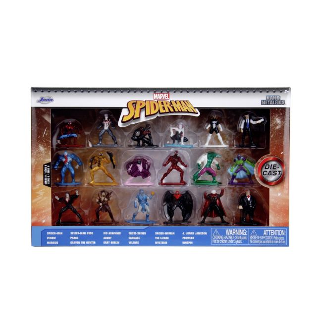JADA MARVEL SPIDER MAN NANOFIGURINE METALICE SET 2 4CM VIV253225031