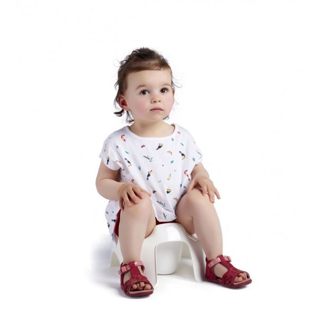 Olita anatomica cu spatar Thermobaby Lily white DNBTHE171300