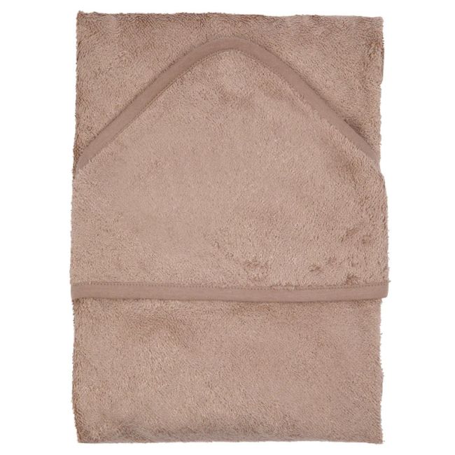 Prosop cu gluga pentru copii din bambus savannah sand tnatm-cap04-546