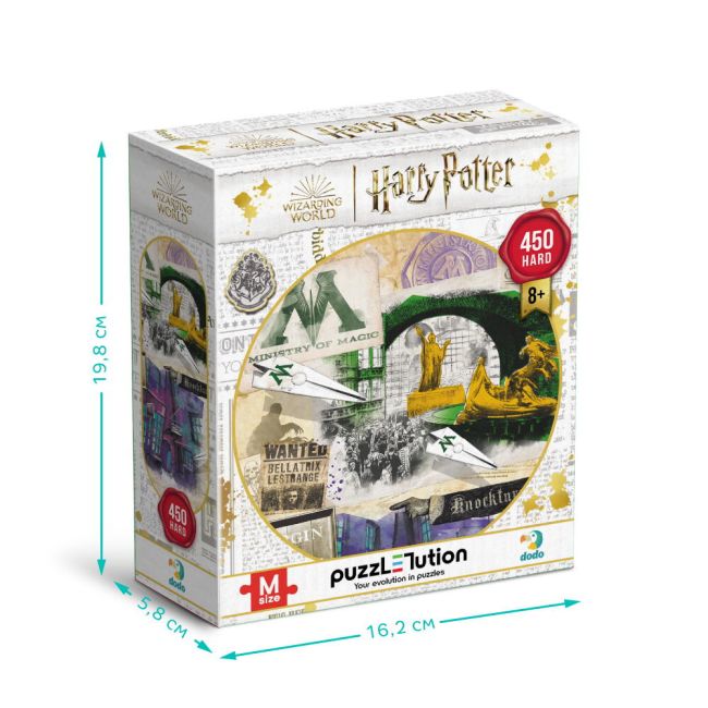 Puzzle harry potter - ministerul magiei & aleea nocturn (450 piese)