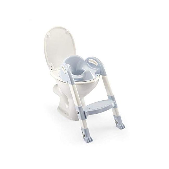 Reductor pentru toaleta cu scarita Kiddyloo Baby blue DNBTHE172543