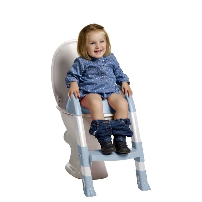 Reductor pentru toaleta cu scarita Kiddyloo Baby blue DNBTHE172543