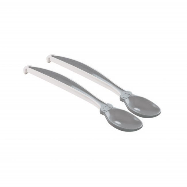 Set 2 lingurite cu varf moale Thermobaby-Gris Charme DNBTHE164929