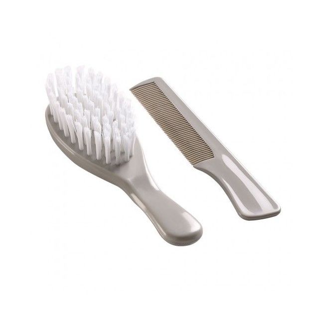 Set perie si pieptan pentru bebelusi Thermobaby-Gri DNBTHE141095