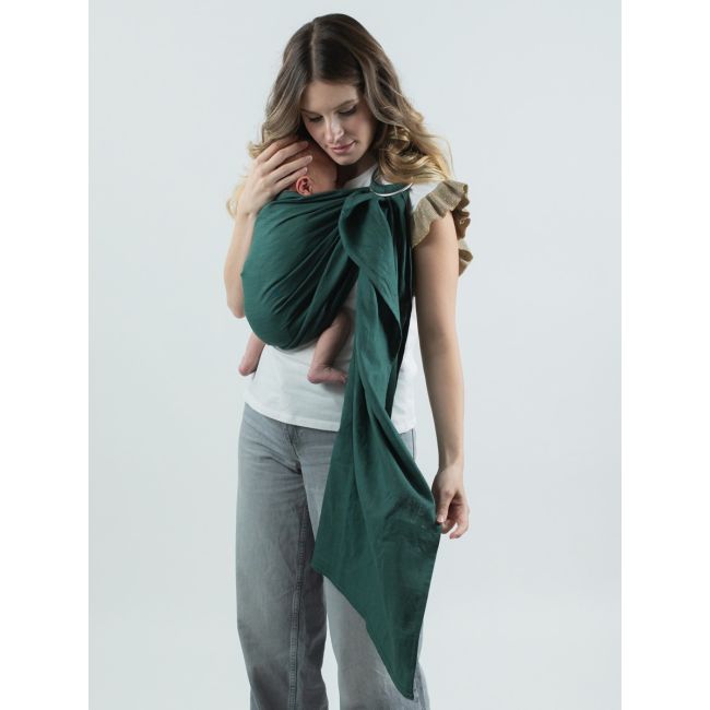 Sling cu inele isara evergreen linen