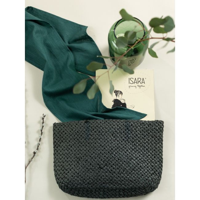 Sling cu inele isara evergreen linen
