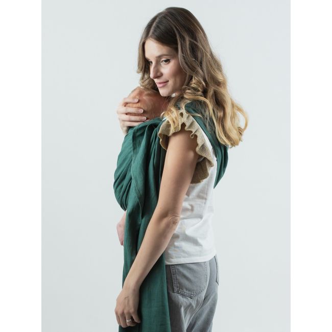 Sling cu inele isara evergreen linen