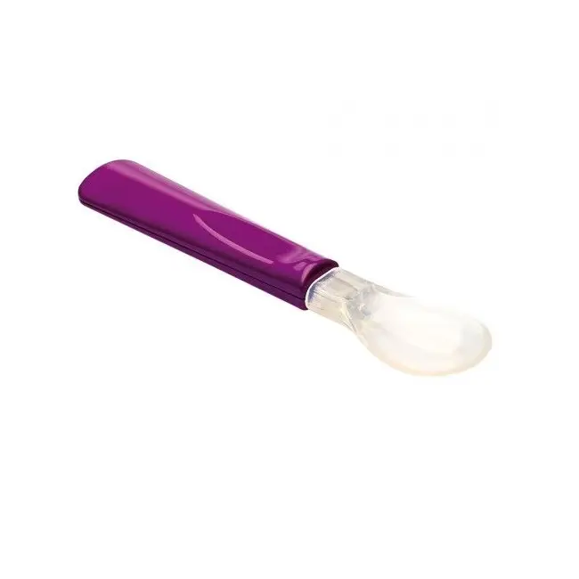 Thermobaby- Set 2 lingurite cu varf din silicon mov/turcoaz DNBTHE164270