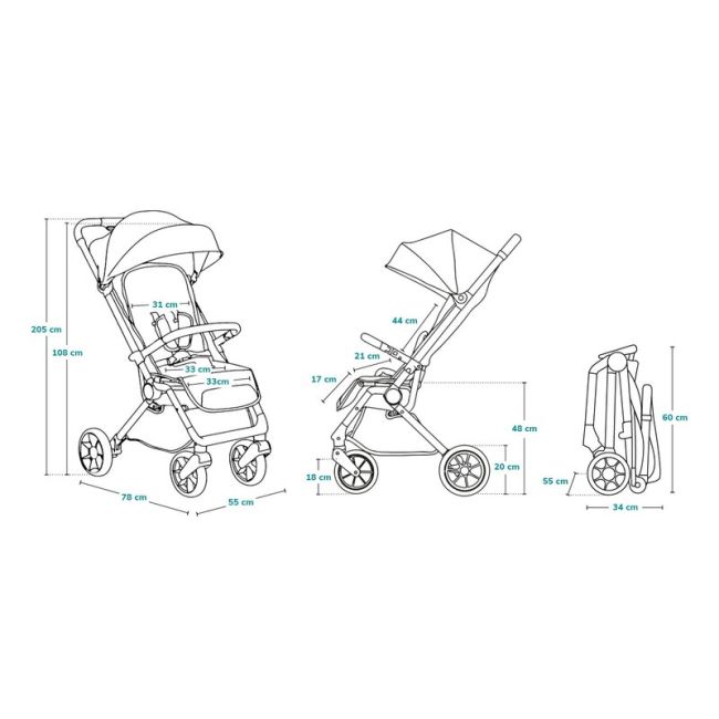 Carucior sport, Lionelo, Cloe, Cu accesorii, Cadru din aluminiu, Pana la 22 kg, Usor, Pliere compacta pentru avion, cu o singura mana, Ideal pentru toate tipurile de suprafete, 6 luni+, Black Onyx BYNLO-CLOE_BLACK_ONYX