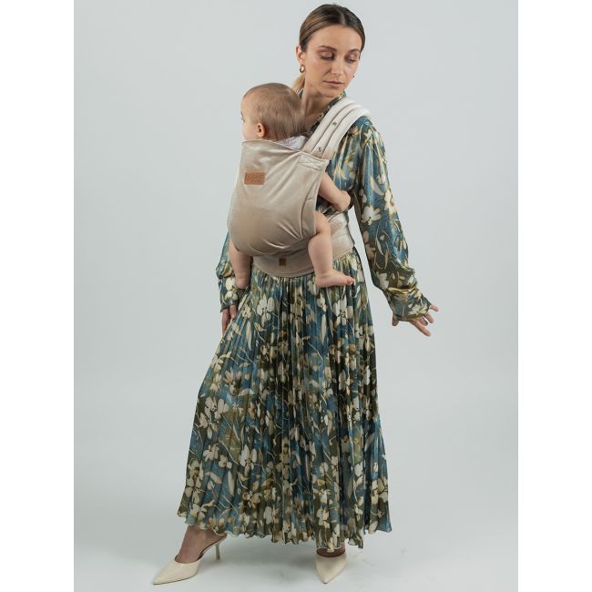 Marsupiu isara quick half buckle champagne velvet